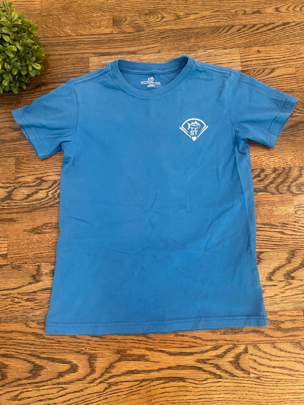 Southern Tide Boys Baseball Tshirt Sz L